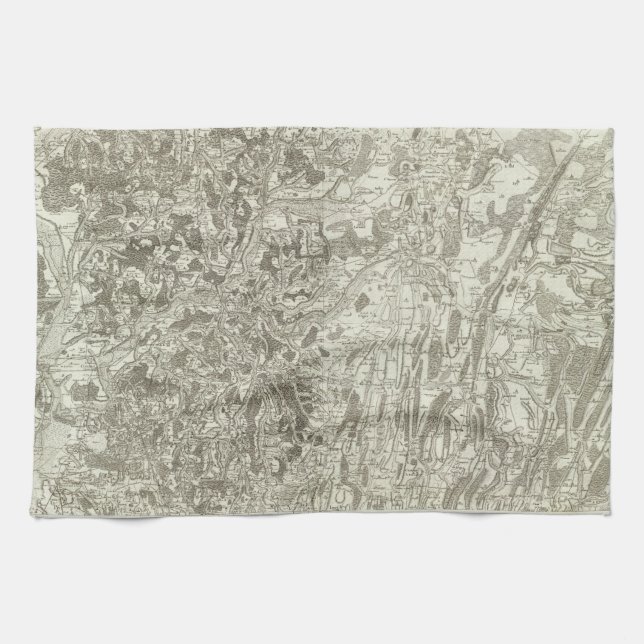 Tournus, Lonsle Saunier Tea Towel (Horizontal)