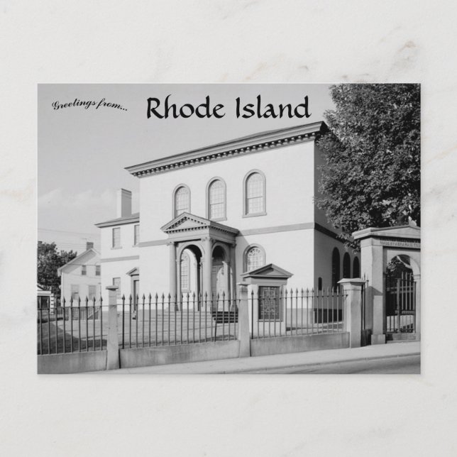 Touro Synagogue Newport County Rhode Island Postcard (Front)