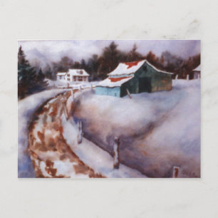 "Tourquoise Barn" Country Roads Postcard