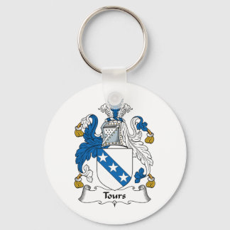 Tours Family Crest Key Ring