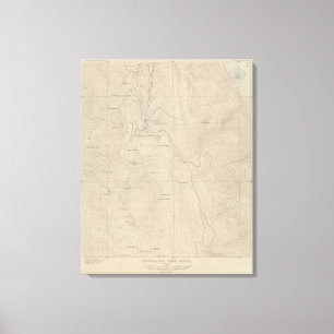 Tourtelotte Park Special Atlas Map Canvas Print