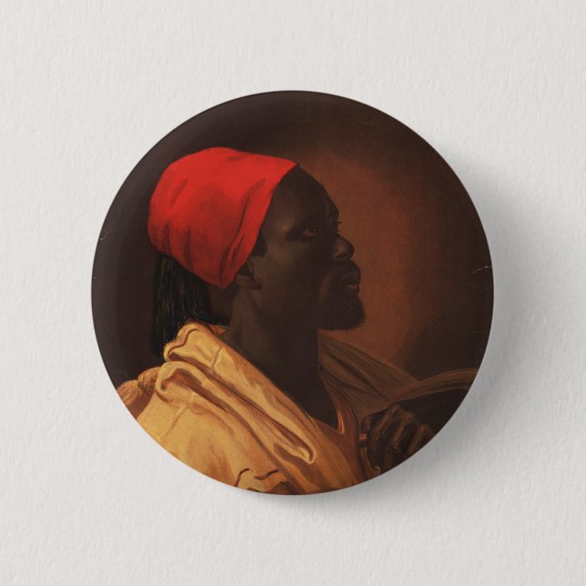 Toussaint L'Ouverture by George DeBaptiste (1870) 6 Cm Round Badge (Front)