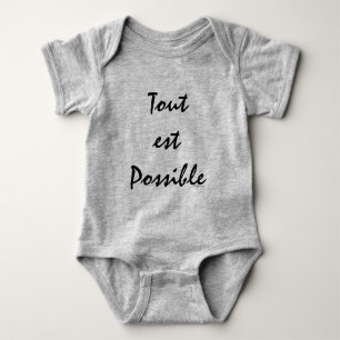 Tout est Possible Baby Bodysuit