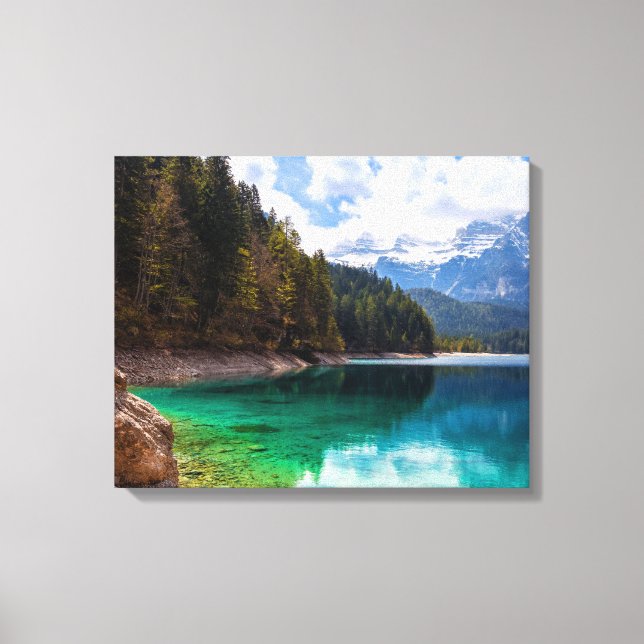 Tovel Lake Canvas Print (Front)