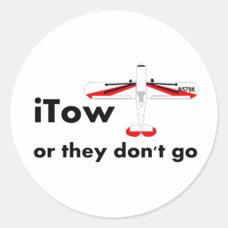 Tow Pilot item Classic Round Sticker