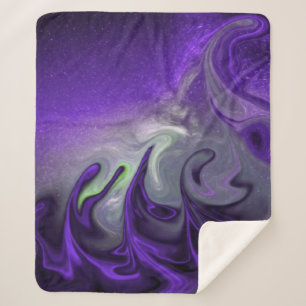 Tow purple sherpa blanket