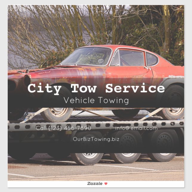 Tow Service company vehicle adverting business  (Sheet)