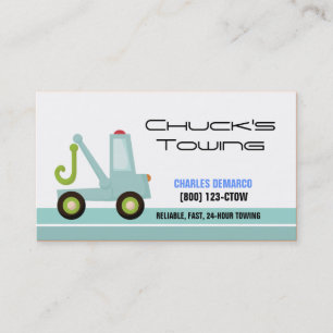 Tow Truck Automotive Business Card Template