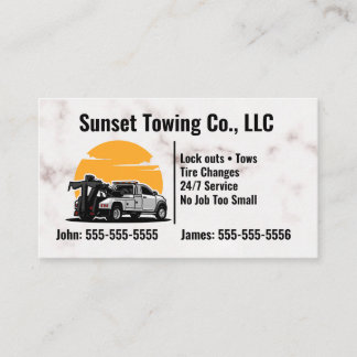 Tow Truck company Business Card