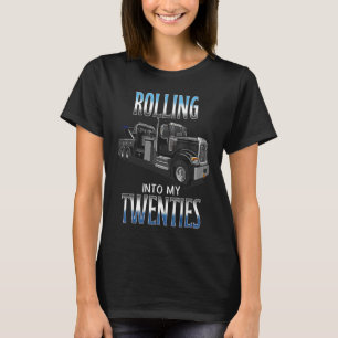 Tow Truck Driver Old Man's 20th Birthday T-Shirt