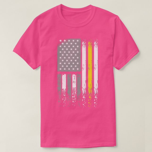Tow Truck Driver Wrecker Operator Thin Yellow Line T-Shirt (Design Front)
