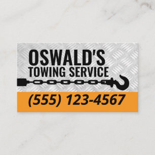 Tow Truck Service Professional Tow Hook Business Card