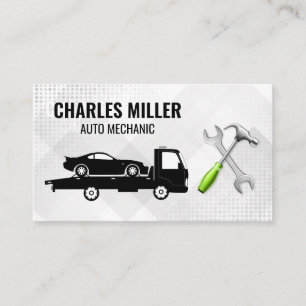 Tow Truck   Wrenches   Car Repair Business Card