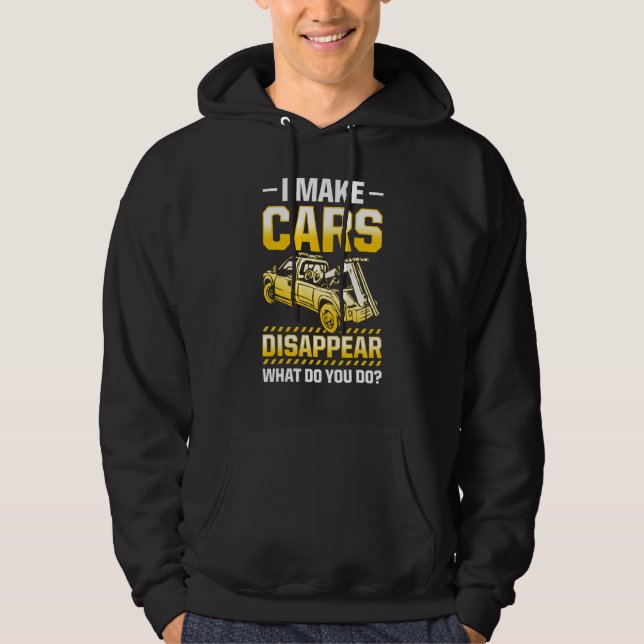 Tow Trucker Tow Truck Driver Tow Operator Breakdow Hoodie (Front)