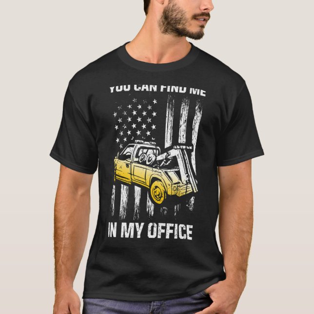 Tow Trucker Tow Truck Driver Tow Operator Breakdow T-Shirt (Front)