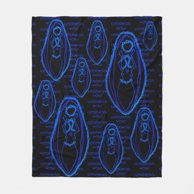 Towanda Goddess Yoni Fleece Blanket (Front)
