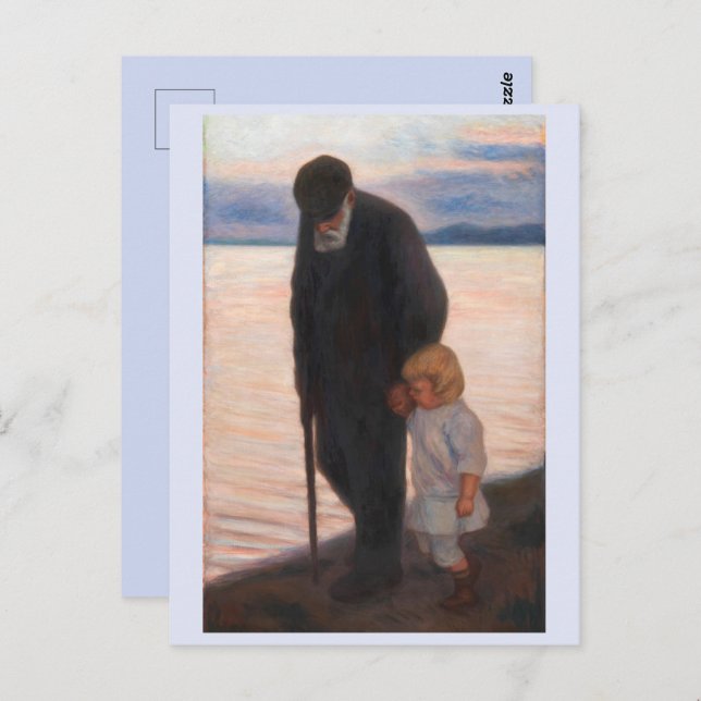 Towards the Evening, Hugo Simberg  Postcard (Front/Back)