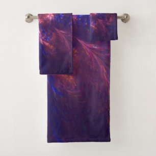 Towel Abstract Blue And Purple Shape