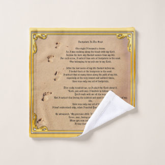 Towel Footprints In The Sand Sober Champions