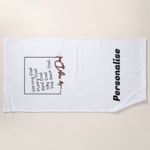 Towel for Dad - Personalised - The best Dad is...