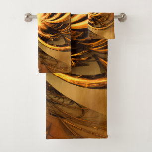 Towel Fractal Twisted Glow Yellow