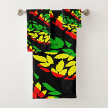 Towel of Reggae bath and the nature