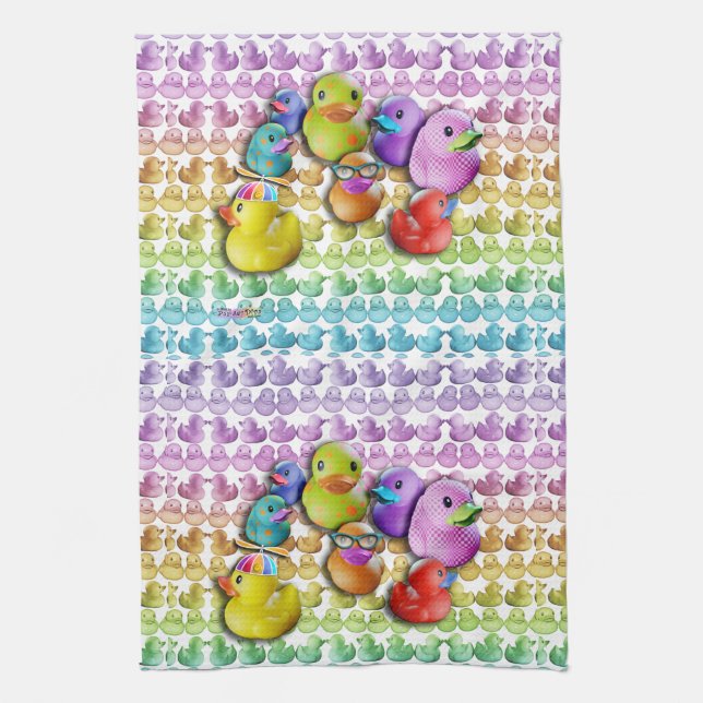 TOWEL - RUBBER DUCKIES (Vertical)