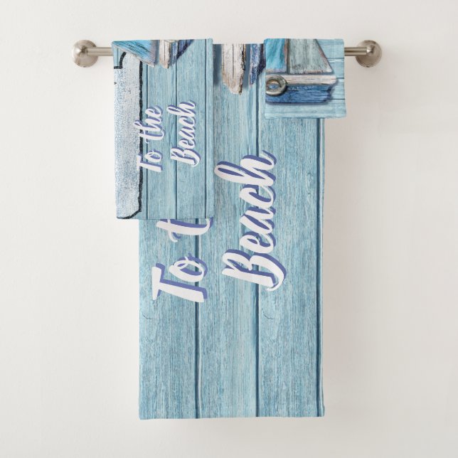 Towel set Driftwood Beach design (Insitu)