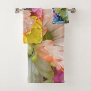 Towel Set - Multi-Coloured Daisies II