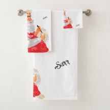 Towel Set : Santa 