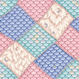 Towel Set Whimsical Fairytale Mermaid Unicorn