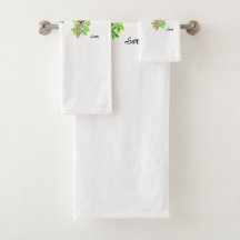 Towel Sets : Exotic Birds 