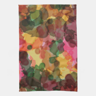 Towel, Spring Flowers, Digital Watercolor Tea Towel