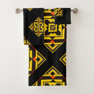 Towel With Afro Patterns - Coll. Afro Bath