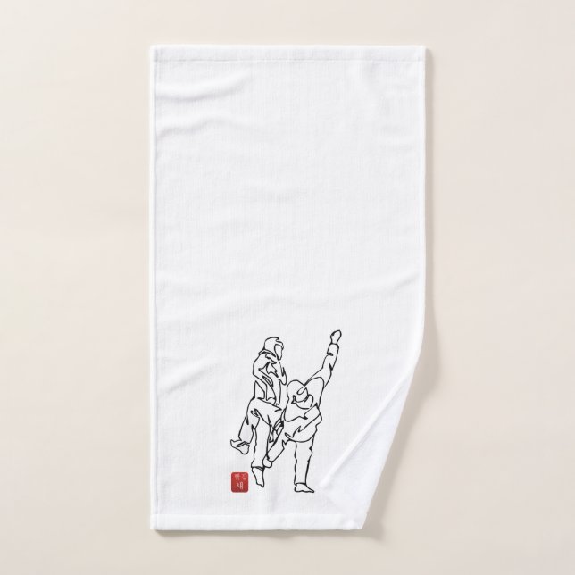 Towel with hand TAEKWONDO UNBALANCES (Hand Towel)