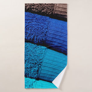 Towels blue turquoise grey