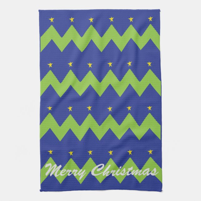 Towels "Christmas Trees and Stars" (Vertical)