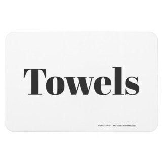 Towels - w/website address magnet