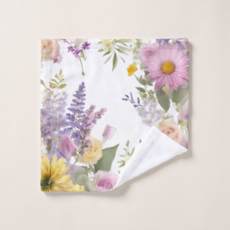 Towels with Spring Florals Design