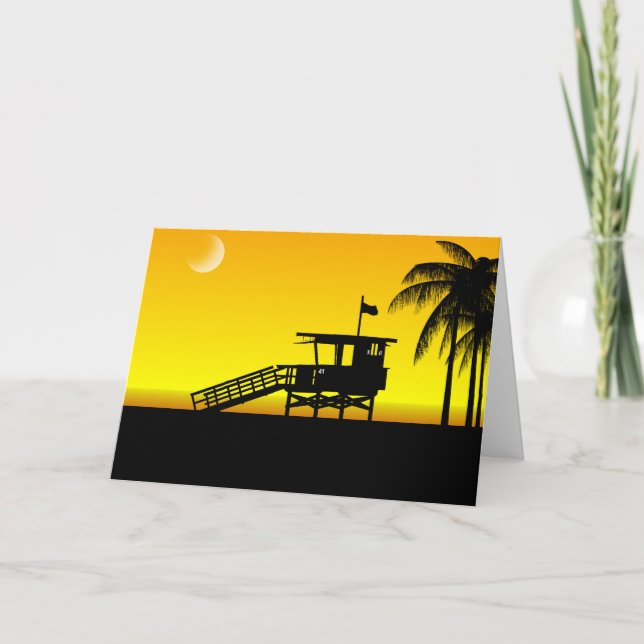 Tower 41 Greeting Card (yellow) (Front)