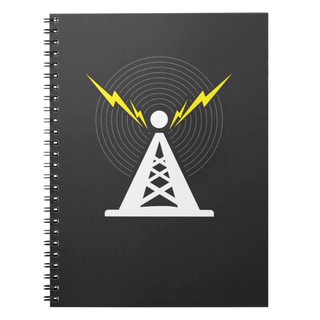 Tower Antenna Ham Radio Operator Notebook (Front)