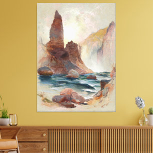 Tower at Tower Falls, Yellowstone Canvas Print