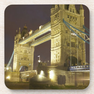 Tower Bridge and River Thames at dusk, London, Coaster