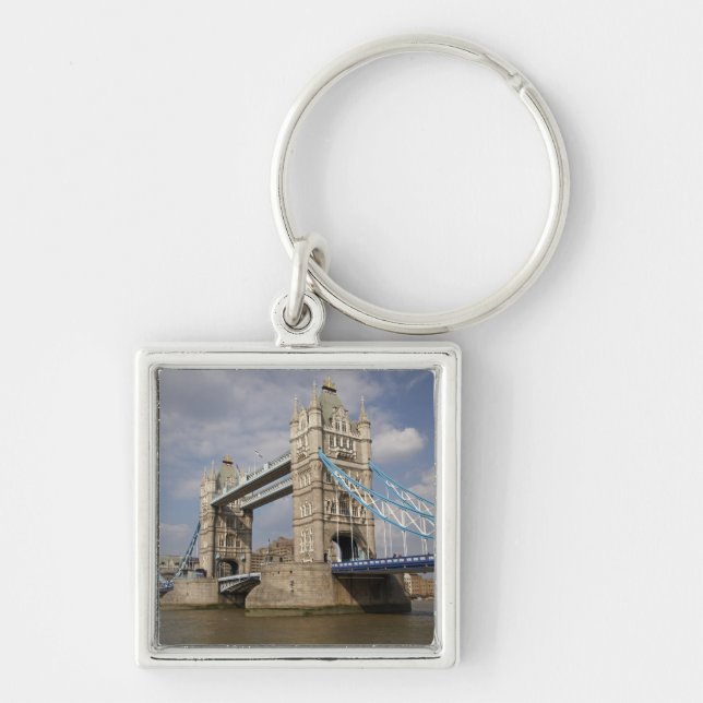 Tower Bridge and River Thames, London, Key Ring (Front)