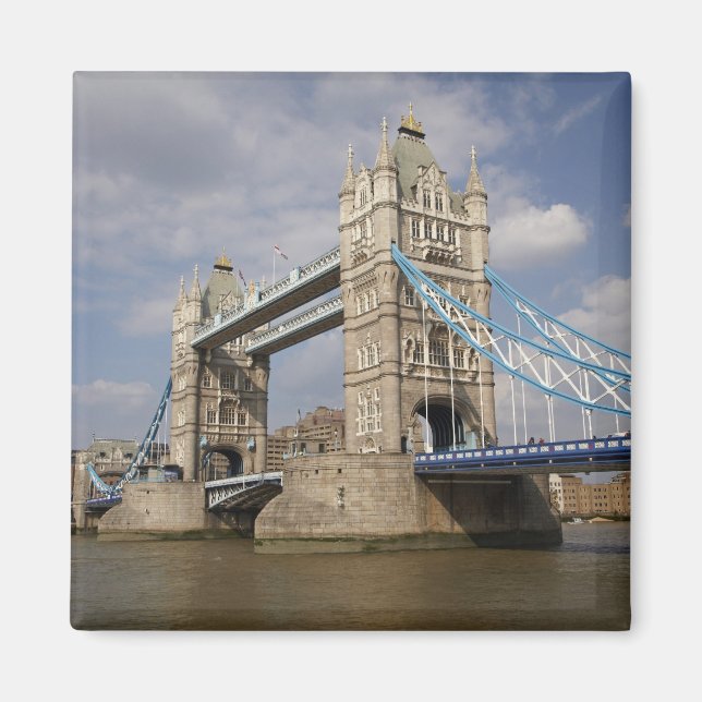 Tower Bridge and River Thames, London, Magnet (Front)