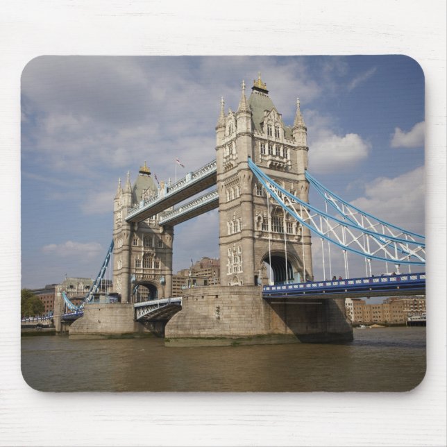 Tower Bridge and River Thames, London, Mouse Pad (Front)