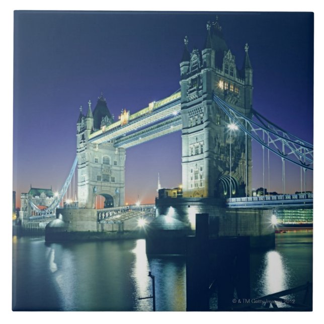 Tower Bridge at Dusk Tile (Front)