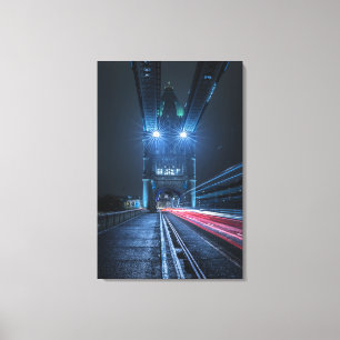 Tower Bridge At Night Canvas Print