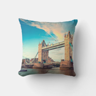Tower bridge at sunset, Londonplace, london, brid Cushion