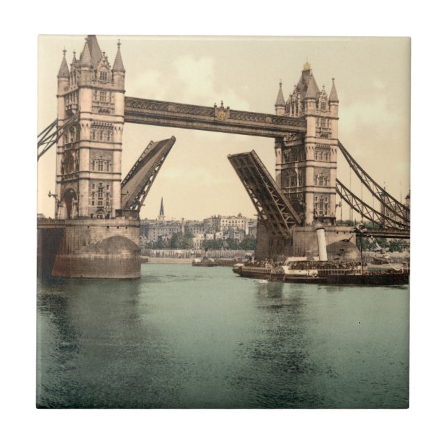 Tower Bridge I, London, England Tile (Front)